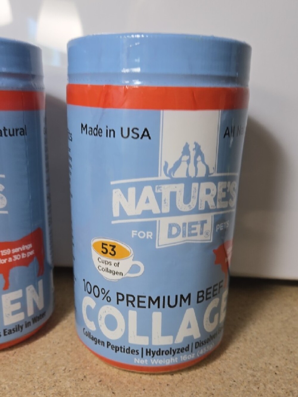 Natures Diet Beef Collagen Peptides Type For Dogs Cats - Picture 3 of 14